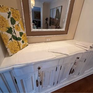 Vintage Irish Linen Placemats Napkins Bermuda Hemstitched Set w/ Box